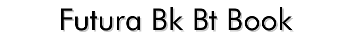 Futura Bk BT Book font
